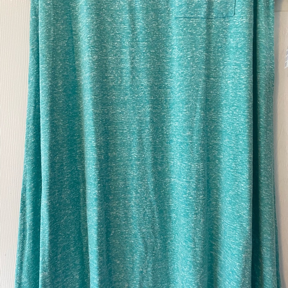 LuLaRoe Carly size Medium Heathered Aquamarine